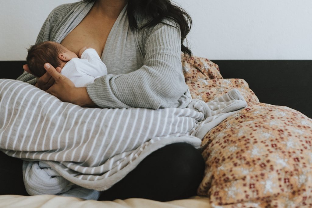 woman breastfeeding