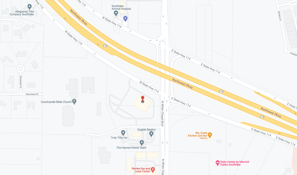 map of southlake womens integrated healthcare location